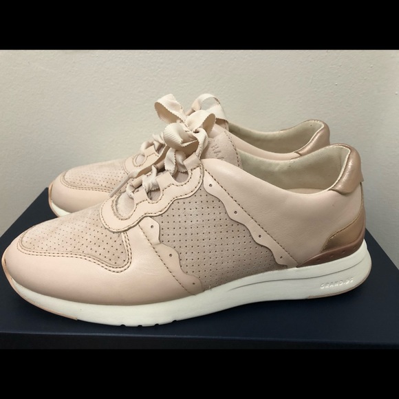 Cole Haan Women's GrandPrø Wedge Trainer Peach Rose Gold - Picture 9 of 15